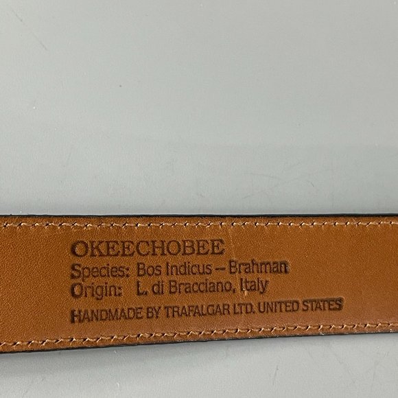 Vintage Okeechobee Handmade by Trafalgar Solid Brass Buckle, Size 38 - Picture 7 of 10